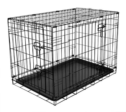 RAC Metal Fold Flat Crate with Plastic Tray - Medium