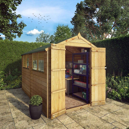 Mercia 6' 3" x 9' 10" Apex Shed - Budget Dip Treated Overlap