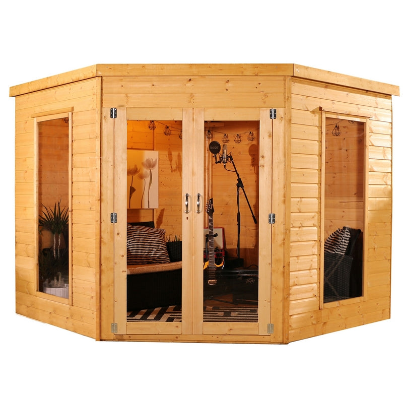 Mercia Premier 8' 4" x 8' 4" Pent Summerhouse - Premium Dip Treated Shiplap