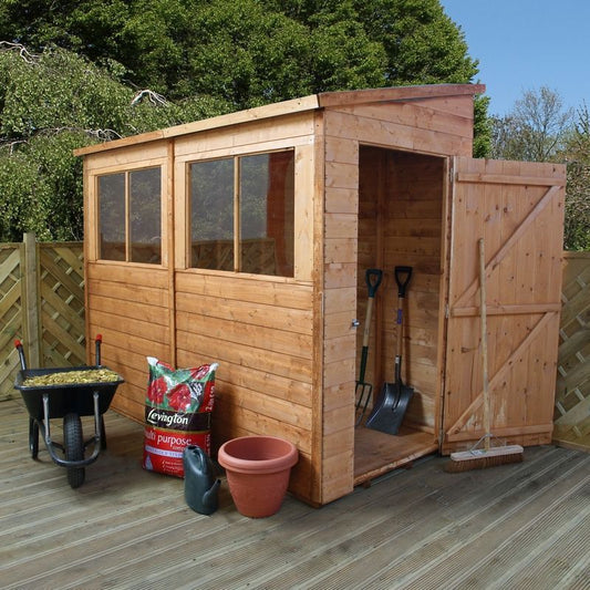 Mercia Premier 4' 3" x 8' 5" Pent Shed - Premium Dip Treated Shiplap