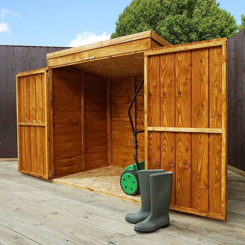 Mercia 4' 8" x 3' 1" Pent Shed - Budget Dip Treated Overlap