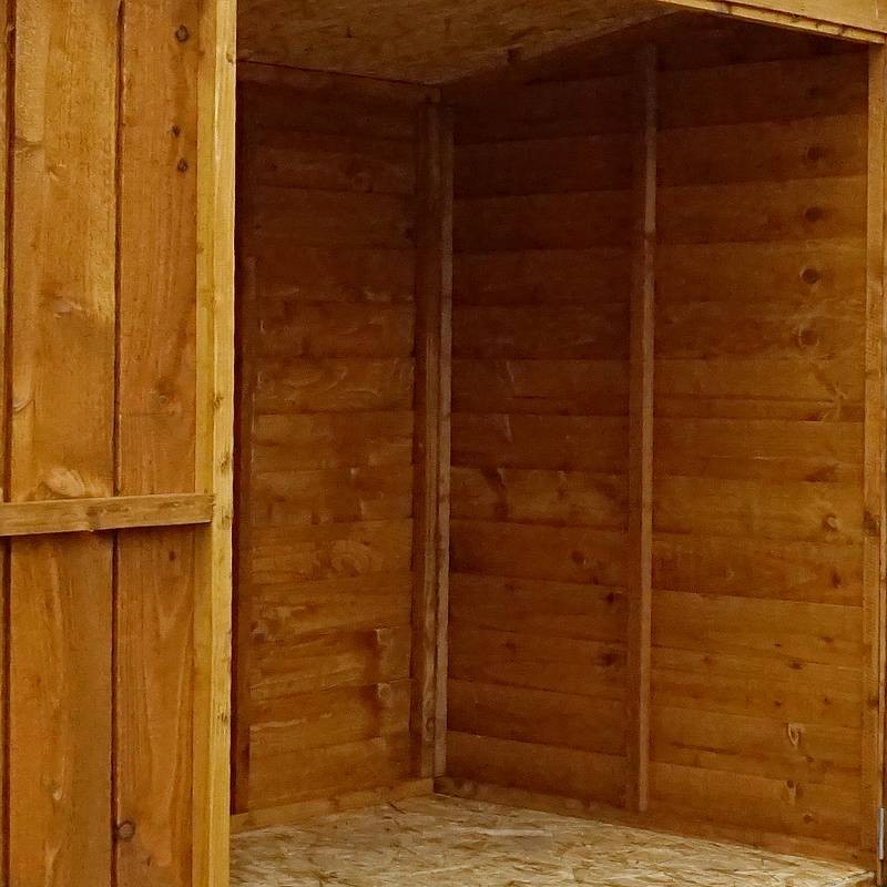 Mercia 4' 8" x 3' 1" Pent Shed - Budget Dip Treated Overlap