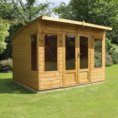 Mercia Helios 9' 11" x 9' 7" Curved Summerhouse - Premium Dip Treated Shiplap