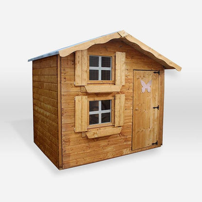 Mercia Snowdrop 7' 6" x 5' 11" Apex Children's Playhouse - Premium Dip Treated Shiplap