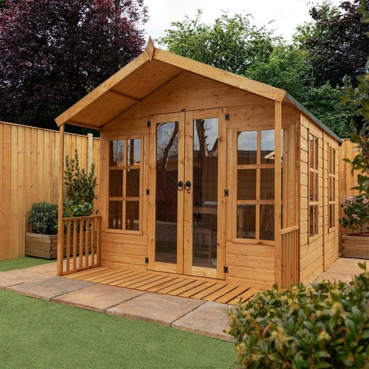 Mercia Wessex 8' 2 x 10' Apex Summerhouse - Premium Dip Treated Shiplap