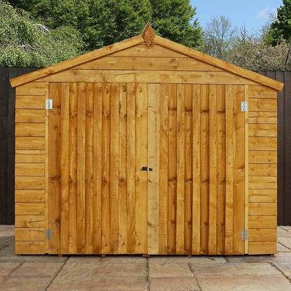 Mercia Garden Storage 2' 9" x 6' 10" Apex Bike Store - Budget Dip Treated Overlap