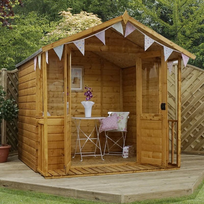 Mercia Bournemouth 7' 3" x 7' 3" Apex Summerhouse - Premium Dip Treated Shiplap