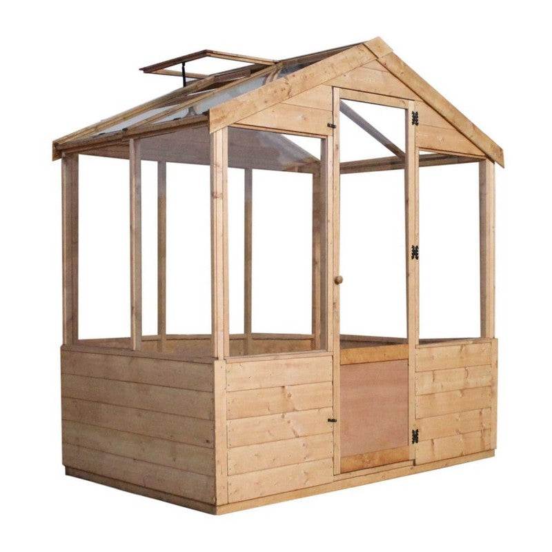 Mercia Evesham 6' 2" x 3' 11" Apex Greenhouse - Premium Dip Treated Shiplap