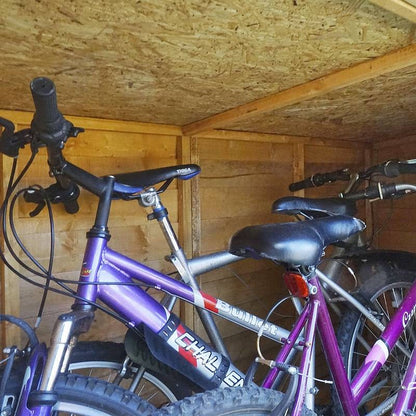 Mercia Garden Storage 3' 2" x 6' 4" Pent Bike Store - Budget Dip Treated Overlap