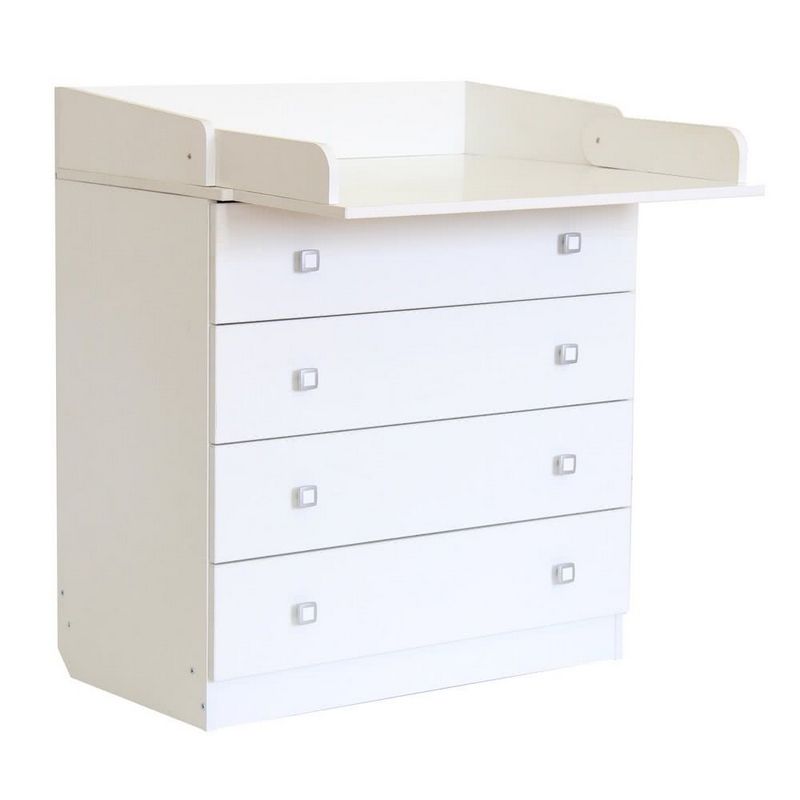 Kudl Changing Table White 4 Drawers by Kidsaw