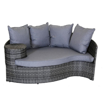 Classic Rattan Garden Sofa by Wensum - 2 Seats Grey