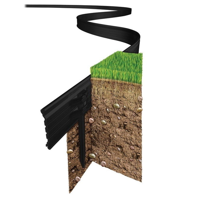 Swift Edge Garden Border Edging Kit 6m - Black