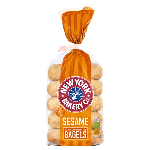 New York Sesame Bagels 5 Pack