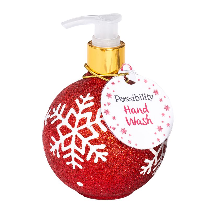 Festive Handwash Snowflake Red 350ml