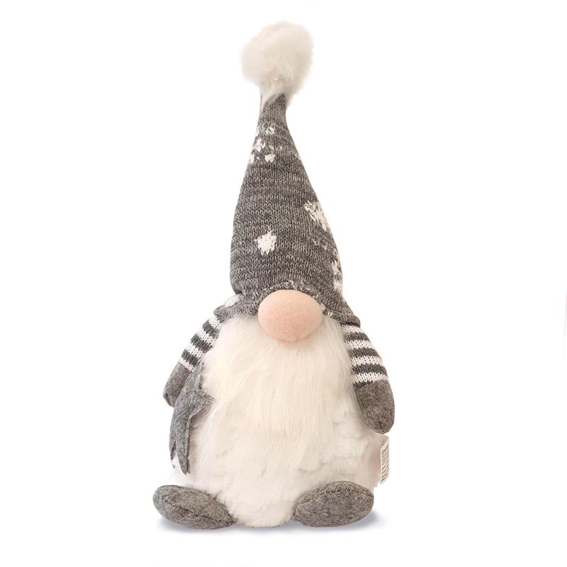 Sitting Gonk Christmas Decoration Grey 33cm