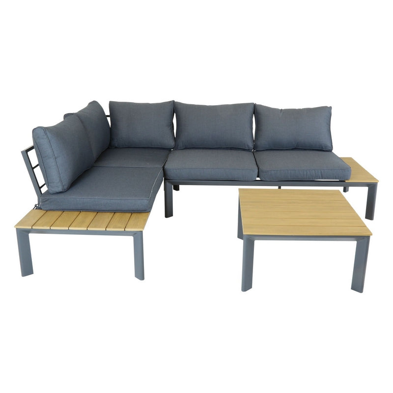 Garden Furniture Set by Wensum - 3 Seats Grey Cushions