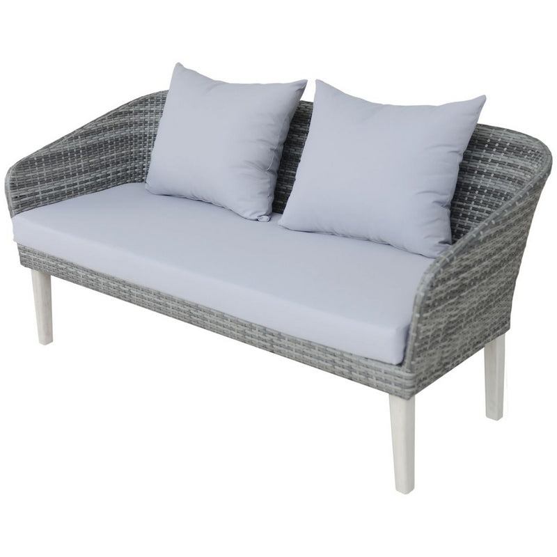 Garden Furniture Set by Wensum - 4 Seats Grey Cushions