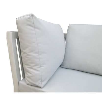 Eco Garden Furniture Set by Wensum - 4 Seats White Cushions