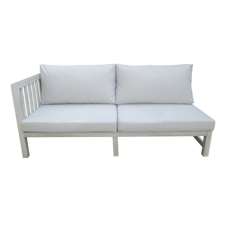 Eco Garden Furniture Set by Wensum - 4 Seats White Cushions