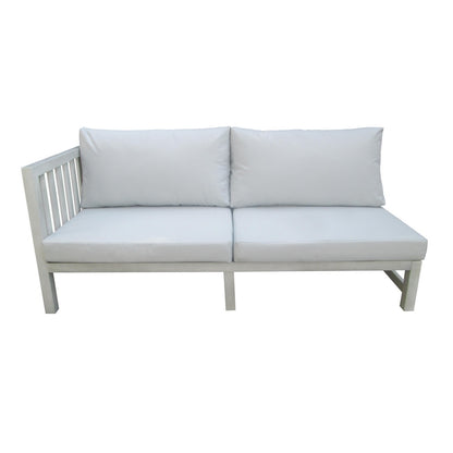 Eco Garden Furniture Set by Wensum - 4 Seats White Cushions