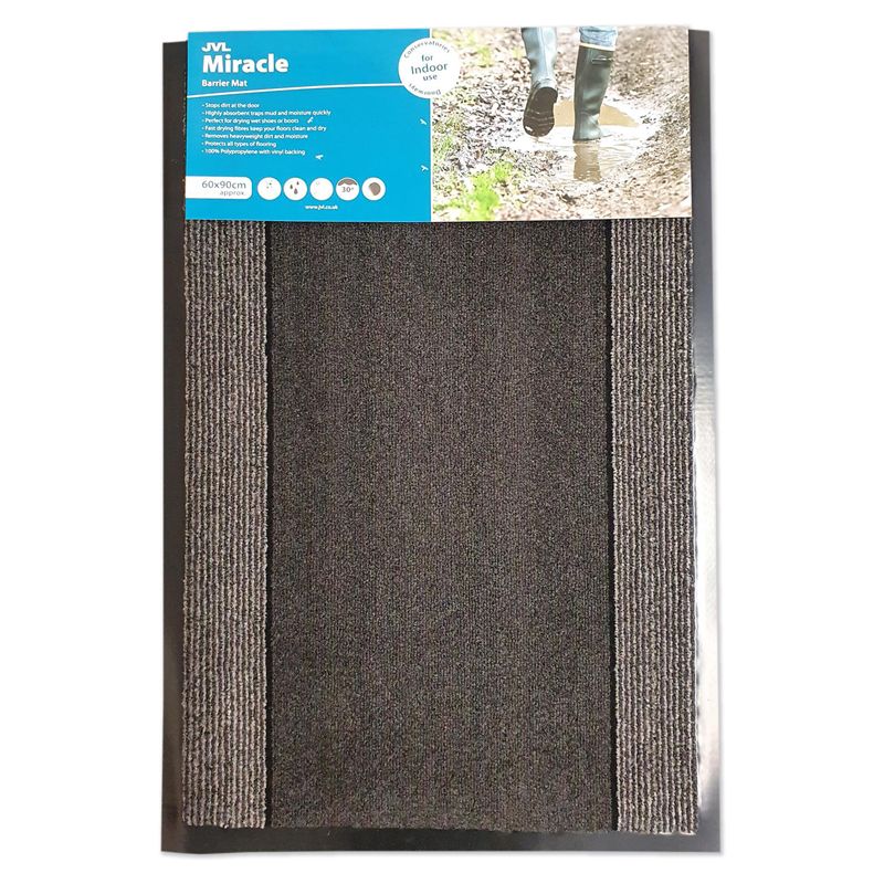 Dark Grey Stripe 60x90 Miracle Mat