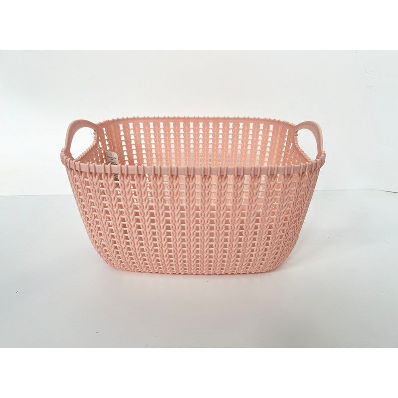 Plastic Basket 19.6 Litres - Pink by EA Living