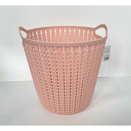 Plastic Basket 19.5 Litres - Pink by EA Living