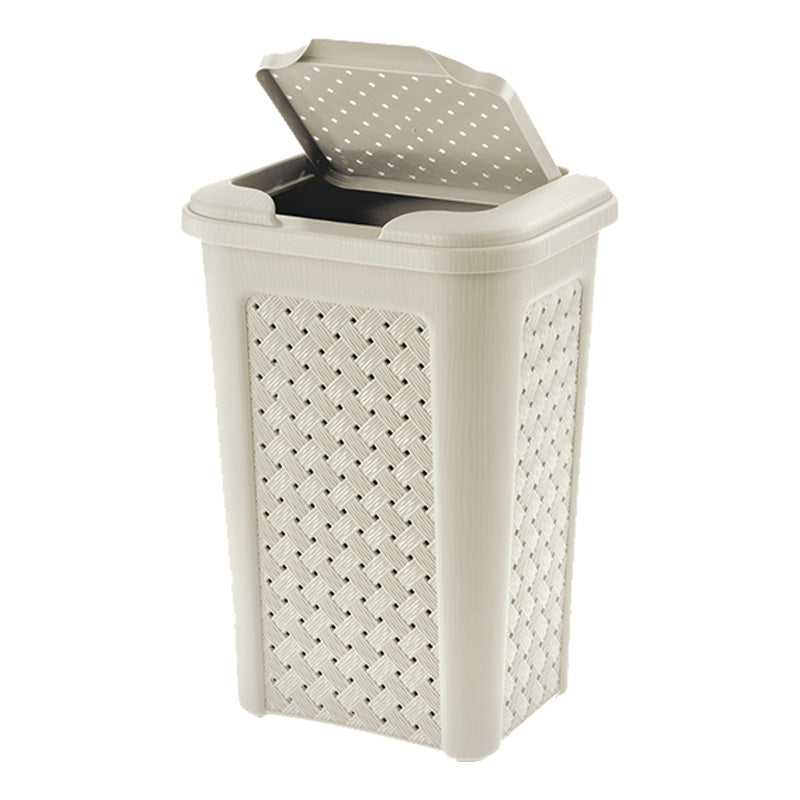 Plastic Bin Clip Lid 10 Litres - Cream Arianna by TS UK