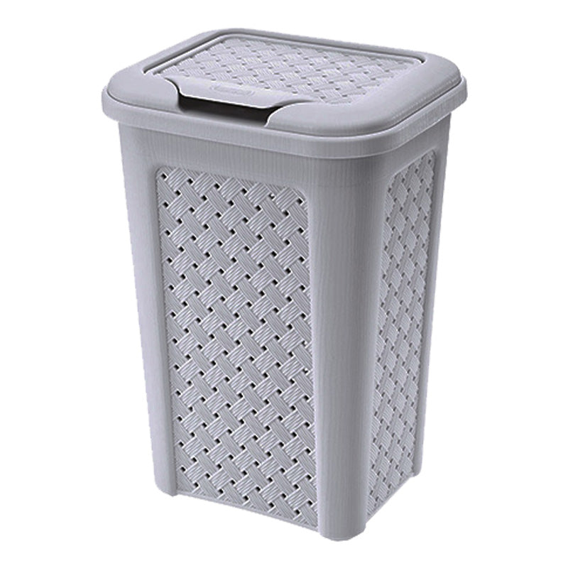 Plastic Bin Clip Lid 10 Litres - Grey Arianna by TS UK