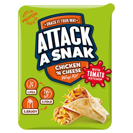 Attack A Snack Chicken & Cheese Wrap