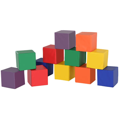 Kids 12-Piece PU Soft Stacking Blocks Multi-Colour