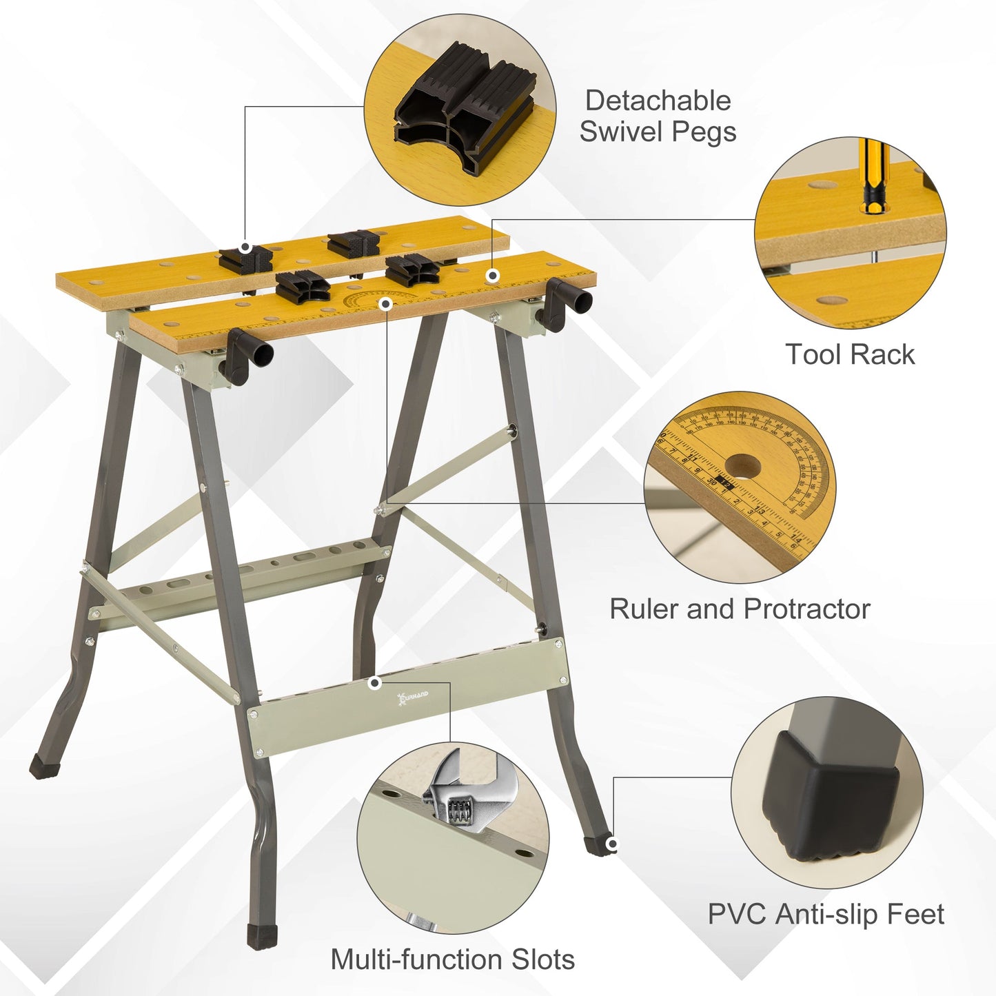 DURHAND 4-in-1 Work Bench