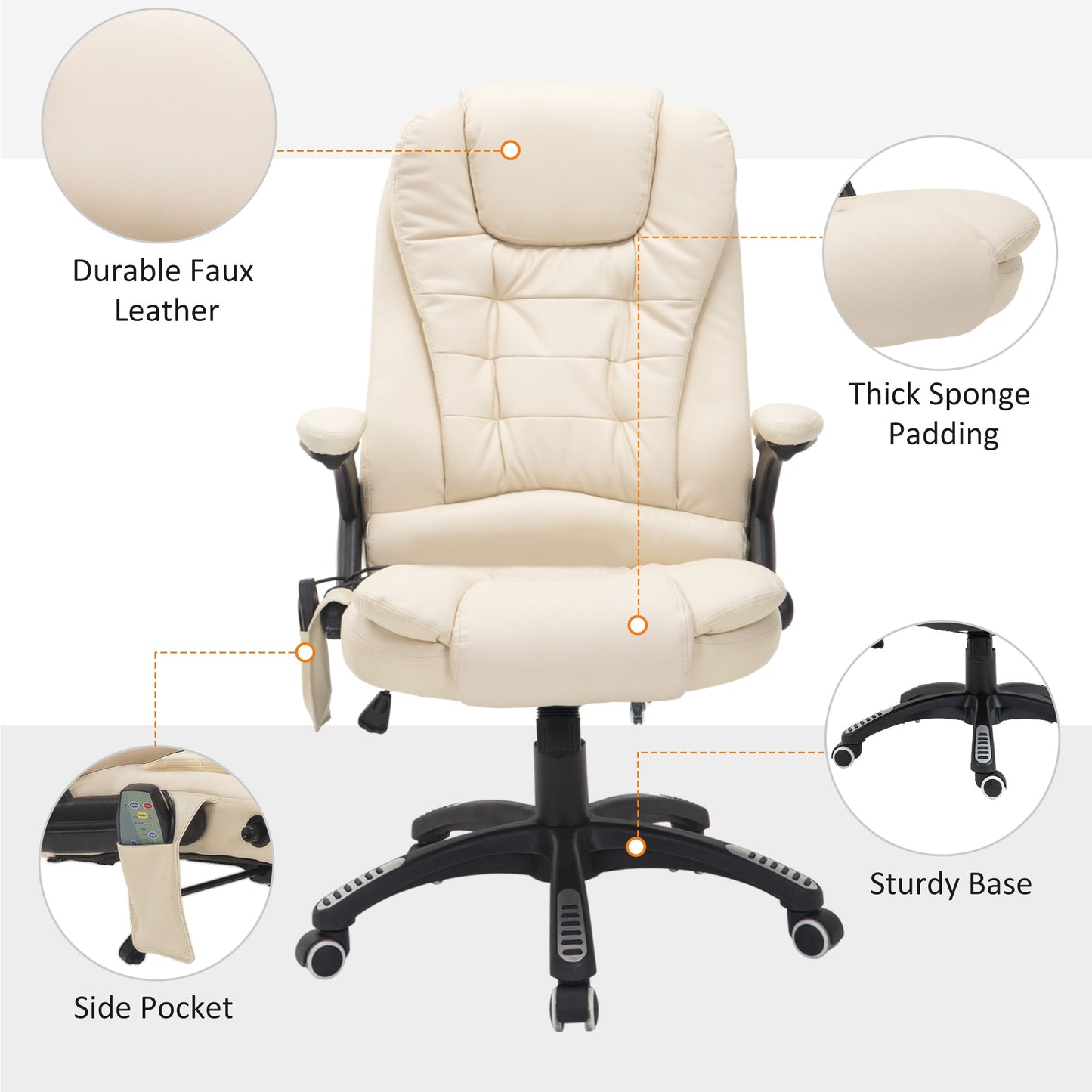 Executive Office Chair with Massage and Heat