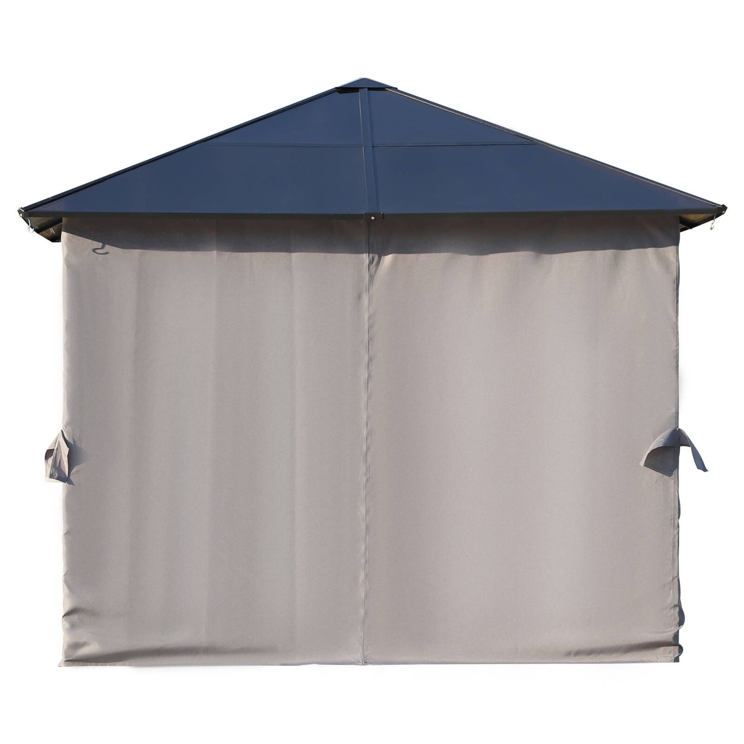 Outsunny 3 x 3(m) Hardtop Gazebo Canopy with Polycarbonate Roof