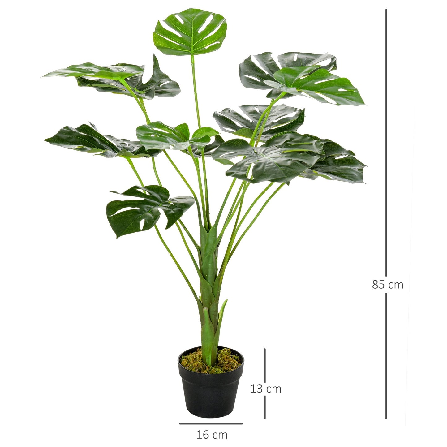 Decorative Artificial Monstera Plants in Pot Fake Plants for Home Indoor Outdoor Decor