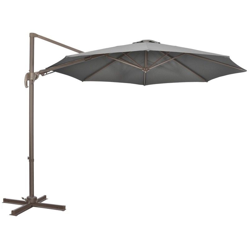 Outsunny 3(M) Cantilever Parasol 360 Rotation Roma Umbrella Hanging Sun Shade With Aluminium Frame