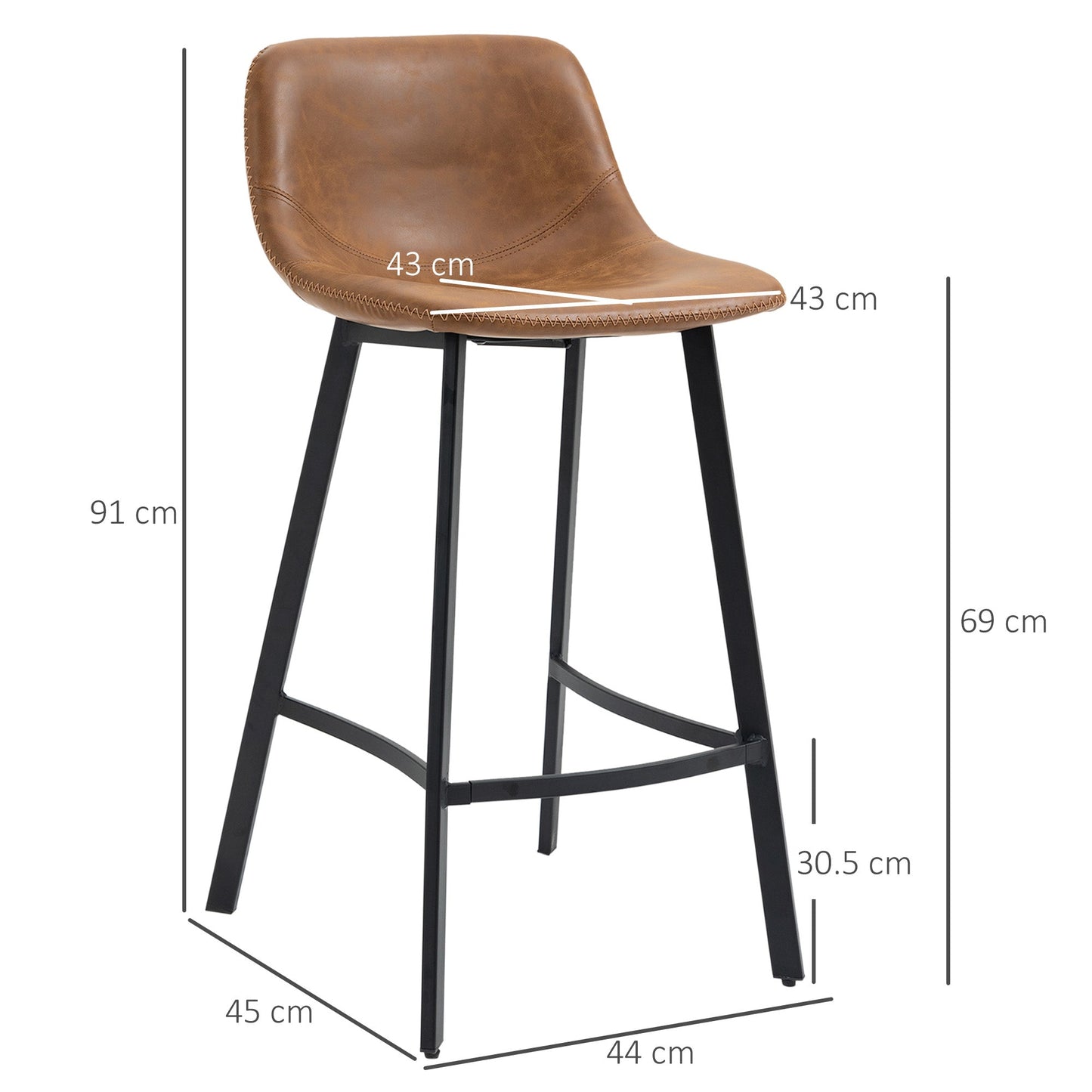 Bar Stools Set of 2