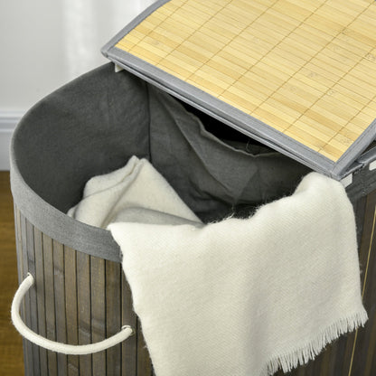 Bamboo Laundry Basket With Lid