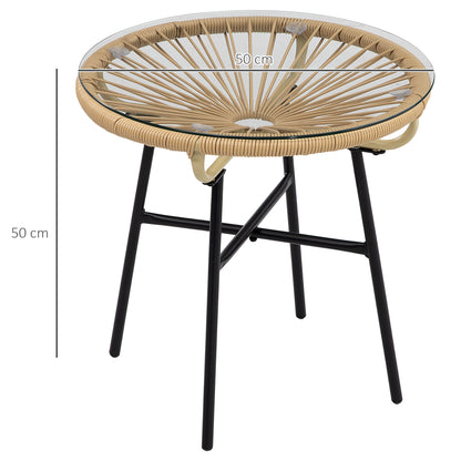 Rattan Side Table