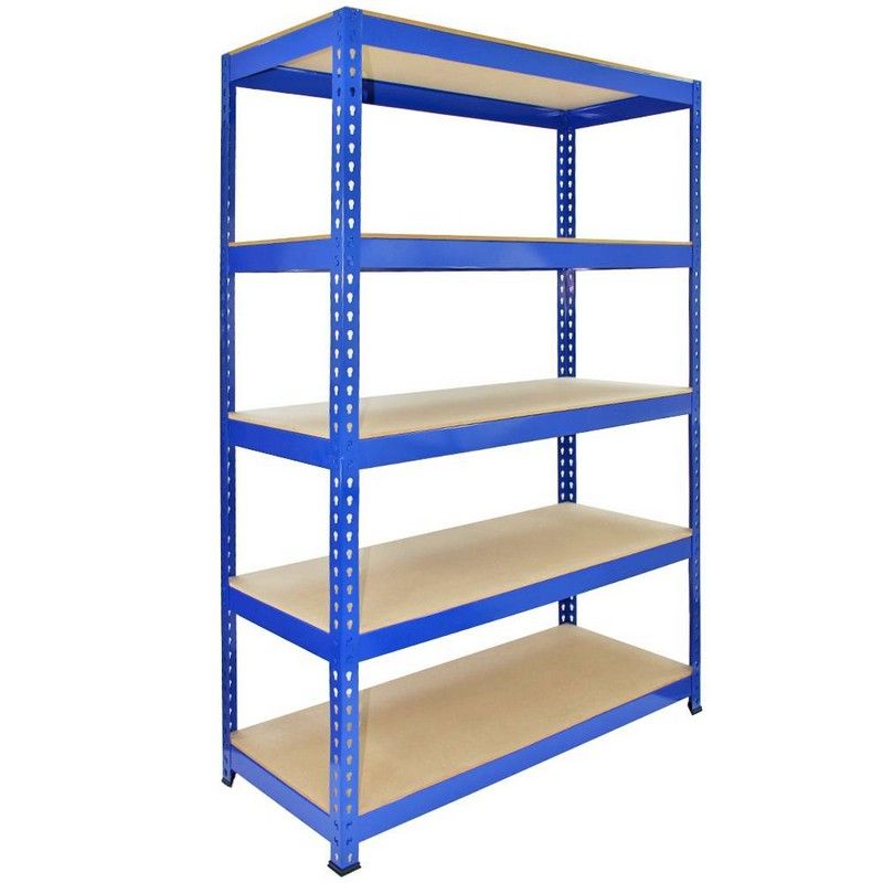 Steel Shelving Units 180cm - Blue Warehouse Set Of Three Q-Rax 120cm by Raven