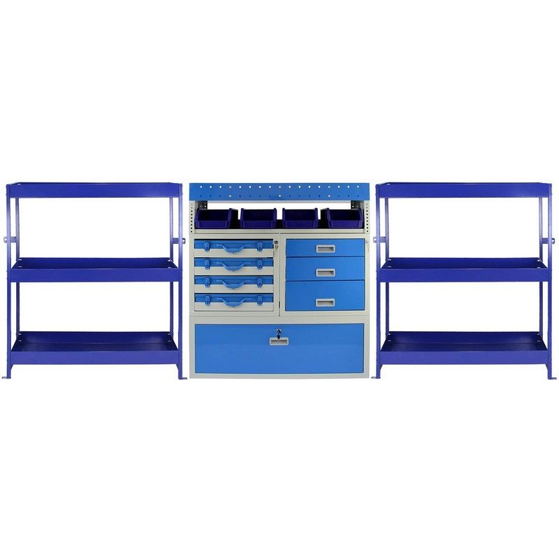 Steel Shelving Unit 0cm - Blue Tempest Van & by Raven