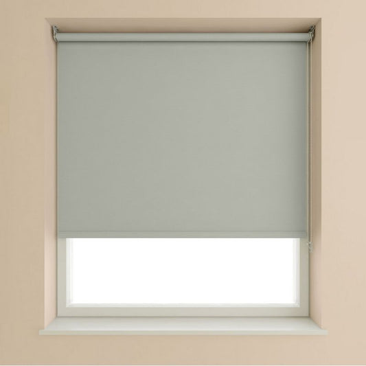 Blackout Roller Blind Light Grey - 180cm Width