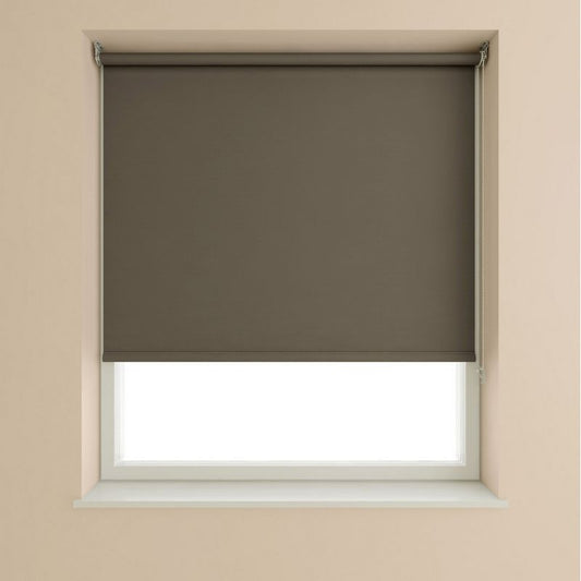 Blackout Roller Blind Chocolate 120cm Width - 175cm Drop