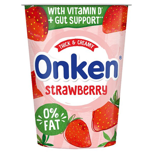 Onken Biopot Fat Free Strawberry Yogurt