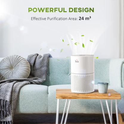 Air Purifiers for Bedroom with 3-Stage Carbon HEPA Filtration System