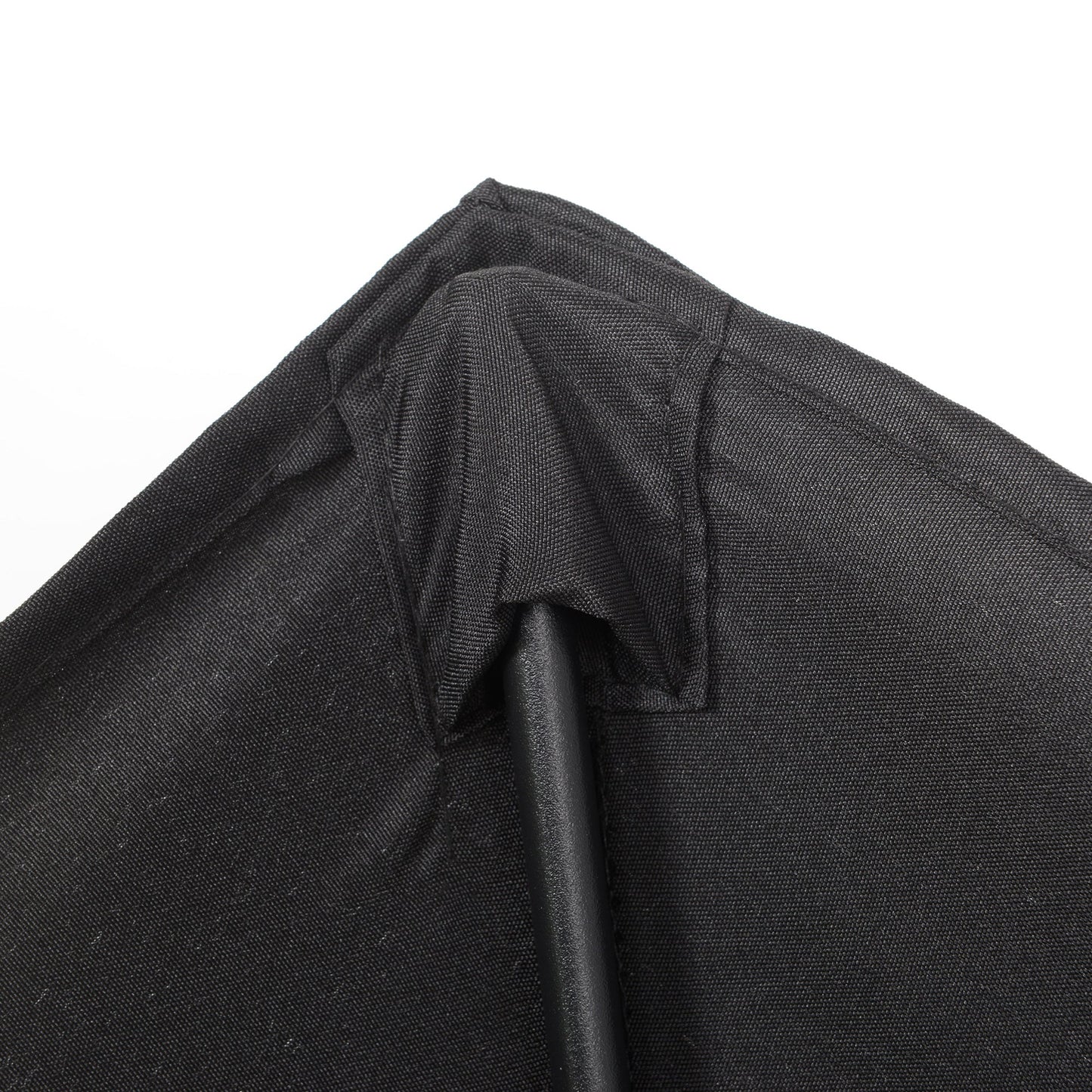 2m Aluminium Pole Garden Parasol - Black