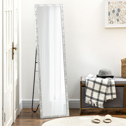 Homcom Full Length Mirror Free Standing Mirror Dressing Mirror With Ps Frame For Bedroom Living Room