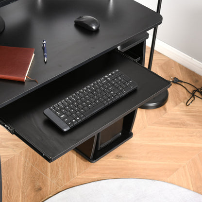 Computer Desk Office PC Table Workstation with Keyboard Tray