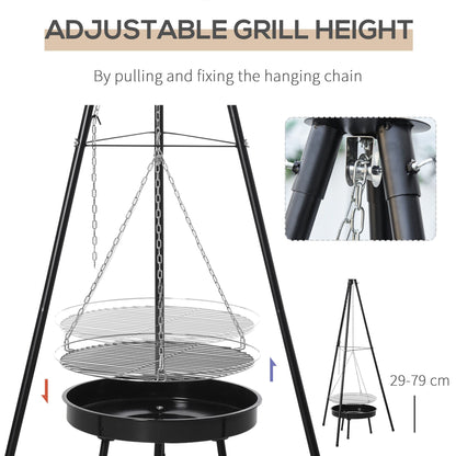 Tripod Charcoal Barbecue Grill