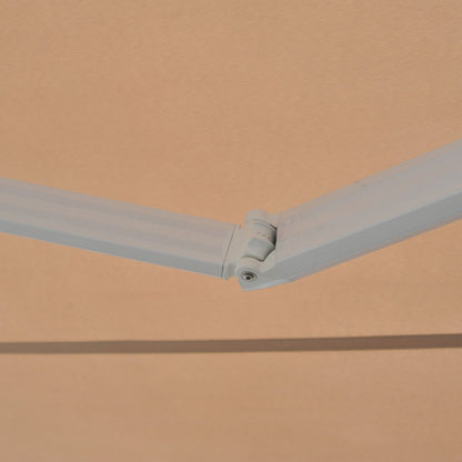 3.5Lx2.5M Retractable Manual/Electric Awning-Cream White/White